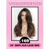 Lwigs Flash Sale Ombre Brown Color Body Wave 16 Inches 200% Density Pre-plucked 8x6 Glueless Wear & Go Lace Wig EN03