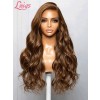 Special Price For Lwigs VIP Customer 28 Inches 180% Dnesity 13x4 Lace Front Wig Brown Color Side Part Body Wave VIP38