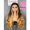 Lwigs Customized China Virgin Human Hair 22 Inches 180% Density 13x6 HD Lace Front Wig Body Wave Ombre Highlight Color Glueless Wig Custom11