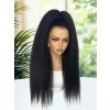 Lwigs Most-Fit Cap Kinky Straight Invisi-Drawstring Flexible Fit HD Lace 360 Glueless Wig With Bleached Knots UD25