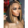 Lwigs New Arrivals Film HD Dream Lace Highlight Color Bob Hairstyles 360 Lace Wigs With Natural Hairline & Single Knots NEW58
