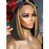 Lwigs New Arrivals Film HD Dream Lace Highlight Color Bob Hairstyles 360 Lace Wigs With Natural Hairline & Single Knots NEW58