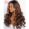 Lwigs New Arrivals Wear Go 8x6 Dream 007 Lace Pre-Plucked Hairline Ombre Highlight Body Wave One Step Install Air Wig PR08