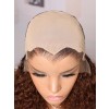 Lwigs Most-Fit Cap M-Shape Realistic Hairline Ombre Brown Color Curly 11x6 Skin Melted HD Lace Front Wigs UD16