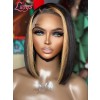Lwigs New Arrivals Film HD Dream Lace Highlight Color Bob Hairstyles 360 Lace Wigs With Natural Hairline & Single Knots NEW58