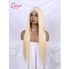   613# Blonde Color Silky Straight 130 Density Glueless 13x4 Transparent Lace Human Hair Wigs With Baby Hair LWigs71