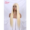 613# Blonde Color Silky Straight Transparent HD Lace Wig Pre Plucked And Bleached Glueless 13x4 Human Hair Wigs With Baby Hair Lwigs71