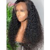 Loose Curly Virgin Human Hair Wigs For Black Women Middle Part HD Lace 13x6 Lace Front Wig Bleached knots Lwigs131