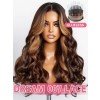 Lwigs New Arrivals Wear Go 8x6 Dream 007 Lace Pre-Plucked Hairline Ombre Highlight Body Wave One Step Install Air Wig PR08