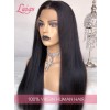 Natural Hairline Brazilian Virgin Hair Dream Swiss Lace Wig Light Yaki Human Hair Style 360 Lace Frontal Wigs Lwigs196