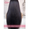 Natural Hairline Brazilian Virgin Hair Dream Swiss Lace Wig Light Yaki Human Hair Style 360 Lace Frontal Wigs Lwigs196