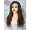 Brazilian Virgin Human Hair 13x6 Kinky Yaki Undetectable HD Swiss Lace Front Wigs For Black Women Lwigs163