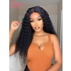 9A Grade Undetectable HD Lace Brazilian Virgin Hair Kinky Curly Human Hair Lace Front Wigs With Pre-Plucked Hairline Lwigs05