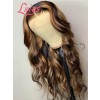Lwigs New Arrivals Breathable Cap Glueless 8x6 Dream 007 Lace Highlight Color Wavy Hair With Bleached Invisible Knots PR02nvisible Knots PR02