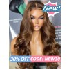 Lwigs New Arrivals Undetectable HD Dream Swiss Lace Brown Color 100% Virgin Human Hair Body Wave 360 Lace Wigs NEW34