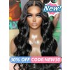 Lwigs New Arrivals 13x6 Undetectable HD Lace Front Wigs Pre-plucked Hairline Natural Color Body Wave Middle Part Lace Wig NEW64