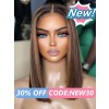 Lwigs New Arrivals 16 Inches Short Bob Haircut Ombre Highlight Color No More Work Needed 13x6 HD Lace Front Wigs NEW69