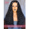Glueless HD Dream Lace Virgin Human Hair Preplucked Afro Curly Wig With Baby Hair 360 Wig Brazilian Hair Bleached Single Knots Lwigs184