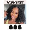 Lwigs Lightweight Afro Kinky Curly Knotless Beginner Friendly Pre-Separated Feather Crochet Human Hair Extensions UD34