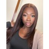 Lwigs Most-Fit Cap M-Shape Pre-Plucked Realistic Hairline Brown Silky Straight 11x6 Skinlike HD Lace Frontal Wigs UD19