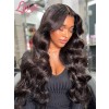 New Arrivals Brazilian Virgin Human Hair Body Wave 6" Parting Lace Front Wigs Pre-plucked Hairline Lwigs03