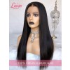 Brazilian Silky Straight Human Hair Wigs High Ponytail Glueless 360 Lace Wig Pre Plucked Female Wigs Real Hair Bleached Knots Lwigs39