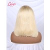 Brazilian Front Lace Wig Human Hair Ombre Blonde Color Hair #613 Wig With Black Roots Short Bob Wig 13x4 180 Density Lwigs73