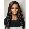 10A Grade Brazilian Virgin Human Hair Wigs Glueless HD Lace Wig Ombre Highlight Brown Color Loose Wave 13x6 Lace Frontal Wig LWigs58