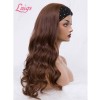Chocolate Brown Headband Wave Wig 100% Brazilian Virgin Human Hair Lace Wig Body Wave Hair Lwigs380