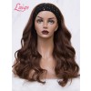 Chocolate Brown Headband Wave Wig 100% Brazilian Virgin Human Hair Lace Wig Body Wave Hair Lwigs380