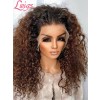 Clean Bleached Hairline Ombre Color Curly Hairstyles Human Hair Ash Color Wig Virgin Brazilian Hair Lace Front Wigs Lwigs209