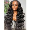 Deep Wavy Invisible HD Lace Front Brazilian Human Hair Wig Loose Wave Pre-Plucked Hairline Virgin Hair 13x6 Lace Frontal Wigs Lwigs70