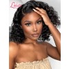 Film HD Dream Lace 100% Virgin Human Hair Deep Curly 13x6 Lace Frontal Wig With Natural Hairline Single Knots In The Front Lwigs365
