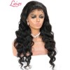 Deep Wave Human Hair HD Lace Bleached Single Knots Deep Parting Glueless Full Lace Wig For Beginners Lwigs259