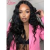 Free Part Deep Wave Human Hair HD Lace Wig Bleached Knots Natural Color Wig For Beginners Glueless Full Lace Wig Lwigs259