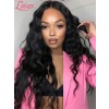 Deep Wave Human Hair HD Lace Bleached Single Knots Deep Parting Glueless Full Lace Wig For Beginners Lwigs259