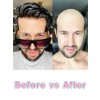 Lwigs Full Skin 0.08mm Thickness Male Hair Prosthesis Knots 6 Inches Toupee Men 8x10 Durable Indian Human Hair Wig for Men TP02