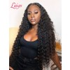 Bleached Knots Brazilian Virgin Human Hair Wigs Curly Pre-plucked HD Full Lace Wig With Baby Hair Lwigs12