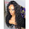 Bleached Knots Glueless Brazilian Deep Wave Human Hair Wigs Pre-plucked Best Transparent HD Full Lace Wig With Baby Hair Lwigs12