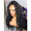 Bleached Knots Brazilian Virgin Human Hair Wigs Curly Pre-plucked HD Full Lace Wig With Baby Hair Lwigs12