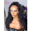 Bleached Knots Brazilian Virgin Human Hair Wigs Curly Pre-plucked HD Full Lace Wig With Baby Hair Lwigs12