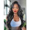 Unprocessed Glueless Handmade Brazilian Virgin 100% Human Hair Side Part Body Wave Wig 180% Density Full Lace Wigs Lwigs81