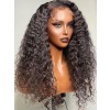 Glueless Curly Wig With Middle Part Full Lace Wig Human Hair Wigs Dream Swiss Lace Vingin Brazilian Hair Lace Wig For Beginners Lwigs45