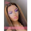 Pre Made Wig HD Dream Lace Highlights Short BOB Glue-Free Lace Frontal Wig Lwigs376