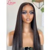HD Lace 100% Brazilian Human Virgin Hair Natural Black Color Glueless Wigs 5x5 Lace Closure Wig Silky Straight Lwigs418