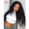 HD Lace No Part Curly Wig Pre-Plucked Hairline Brazilian Human Vigin Hair Deep Curly 5x5 Lace Closure Wigs for Black Women Lwigs257