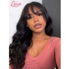 HD Lace Natural Pre-plucked Hairline 6" Deep Part Body Wave Brazilian Virgin Hair 13x6 Lace Front Wigs Lwigs179