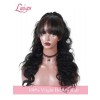 HD Lace Natural Pre-plucked Hairline 6" Deep Part Body Wave Brazilian Virgin Hair 13x6 Lace Front Wigs With Bangs Lwigs179