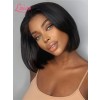 HD Lace Pre Plucked Hairline Brazilian Virgin Human Hair Short Bob Straight Human Hair 360 Lace Wigs Lwigs47