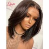 HD Lace Pre Plucked Hairline Brazilian Virgin Human Hair Short Bob Straight Human Hair 360 Lace Wigs Lwigs47